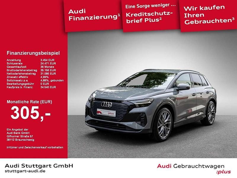 Grau Gebraucht 2022 Audi Q4 e-tron S-Line SUV | 34.540 € - Bild 1/2