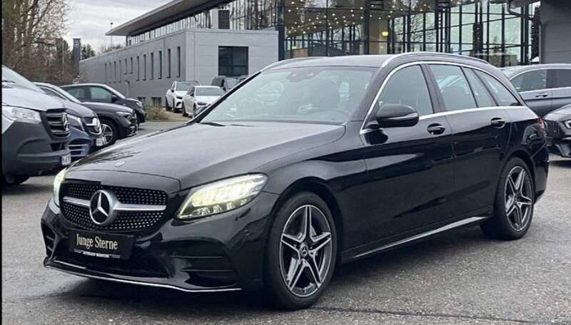 Schwarz Gebraucht 2021 Mercedes C220 Kombi | 26.700 € (Guter Preis) - Bild 1/4
