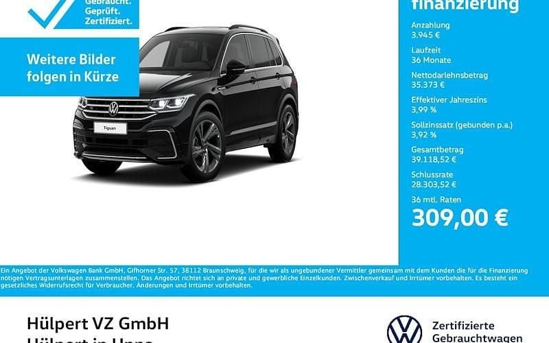 Schwarz Gebraucht 2024 VW Tiguan R-line SUV | 38.873 € (Fairer Preis) - Bild 1/4
