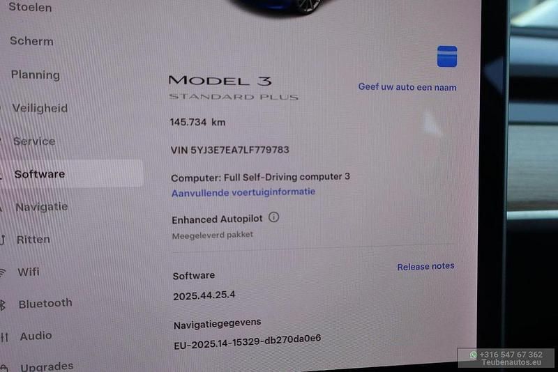 Gebraucht Tesla Model 3 Standard Range 175 kW (238 PS) 2020 Blau Limousine