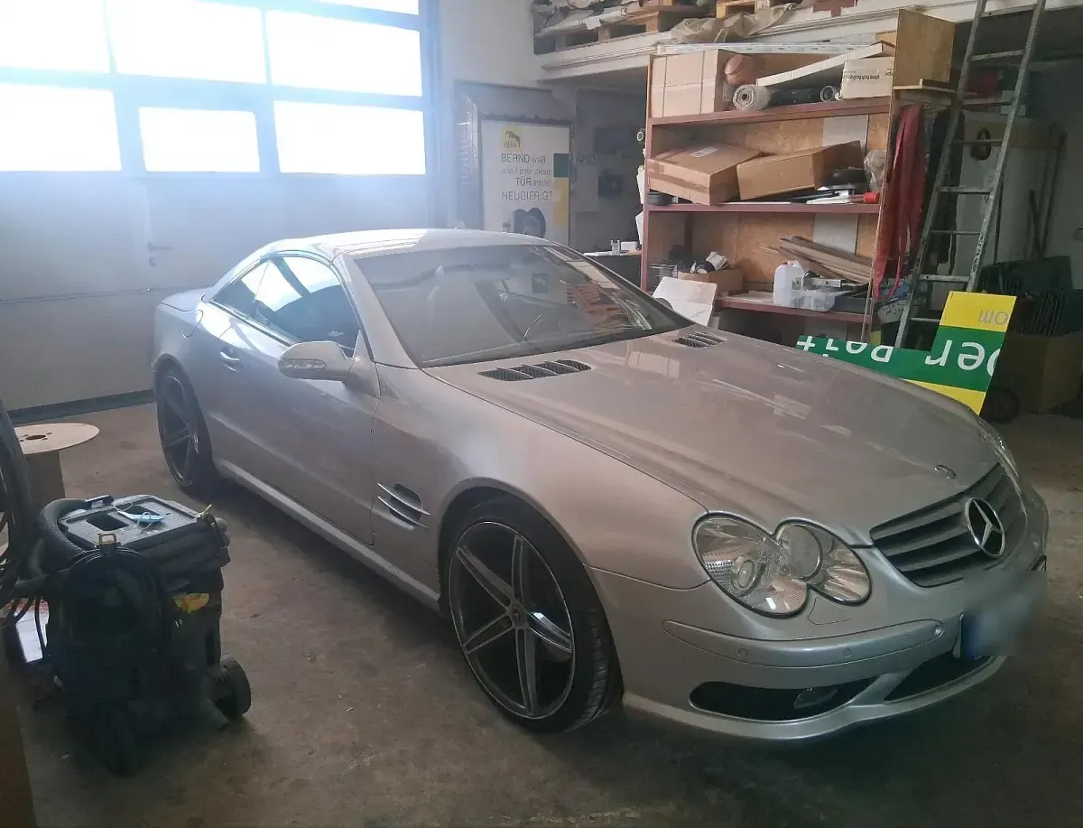 Gebraucht Mercedes SL500 306 PS (225 kW) 2001 Silber Cabrio