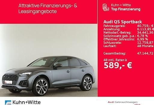 Gebraucht Audi Q5 Sportback S-Line 299 PS (219 kW) 2022 Grau SUV