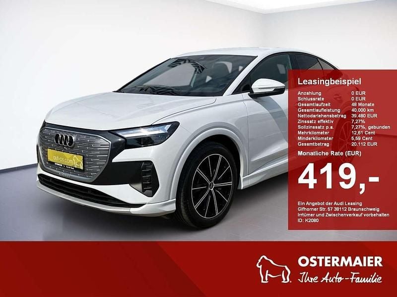 Weiß Gebraucht 2024 Audi Q4 Sportback e-tron S-Line SUV | 37.880 € (Fairer Preis) - Bild 1/4