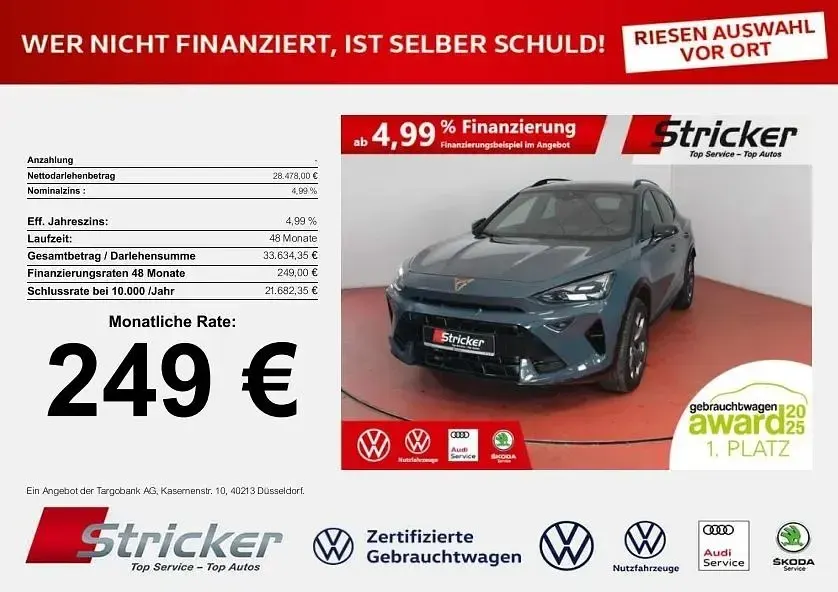 Brugt Cupra Formentor 150 HK (110 kW) 2025 Blå SUV
