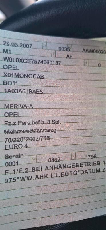 Gebraucht Opel Meriva 105 PS (77 kW) 2007 Silber Van / Kleinbus