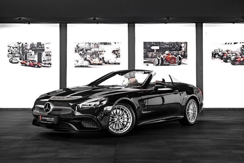 Obsidianschwarz Gebraucht 2017 Mercedes SL400 Style Cabrio | 58.900 € (Fairer Preis) - Bild 1/4