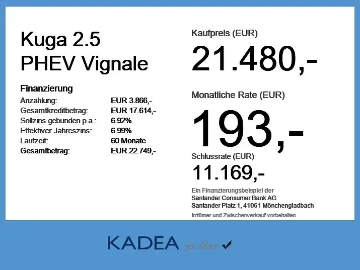 Gebraucht Ford Kuga Vignale 224 PS (164 kW) 2021 Obsidianschwarz metallic SUV