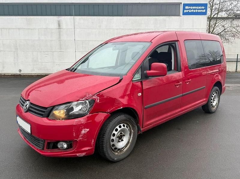 Gebraucht VW Caddy Maxi 102 PS (75 kW) 2011 Rot Van / Kleinbus