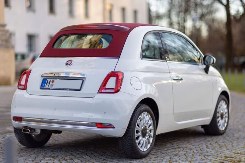 Weiß Gebraucht 2019 Fiat 500C Lounge Cabrio | 14.200 € (Fairer Preis) - Bild 1/4