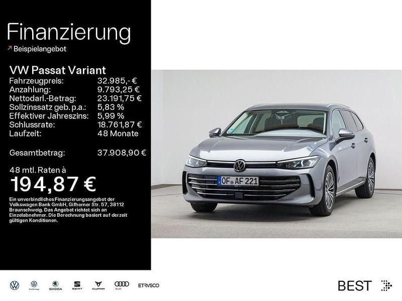 Grau Gebraucht 2024 VW Passat Elegance Limousine | 32.985 € (Fairer Preis) - Bild 1/4