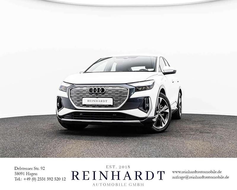 Gletscherweiß metallic Gebraucht 2023 Audi Q4 Sportback e-tron S-Line SUV | 33.945 € (Superpreis) - Bild 1/1