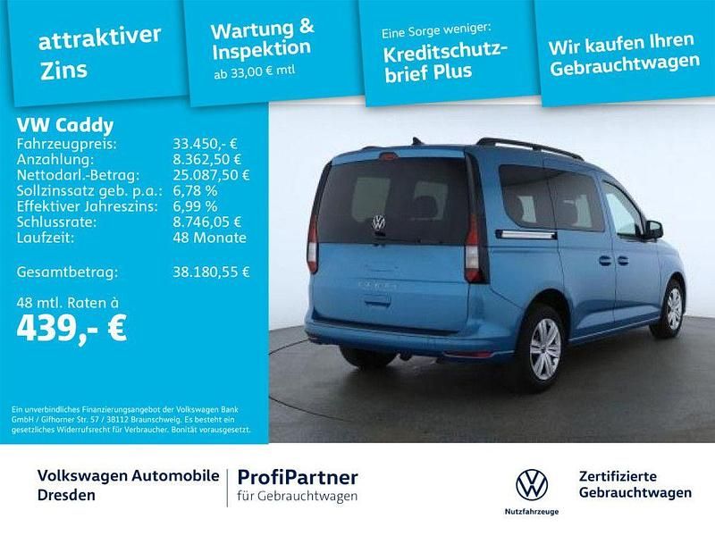 Gebraucht VW Caddy Life 102 PS (75 kW) 2025 Costa azul metallic Van / Kleinbus