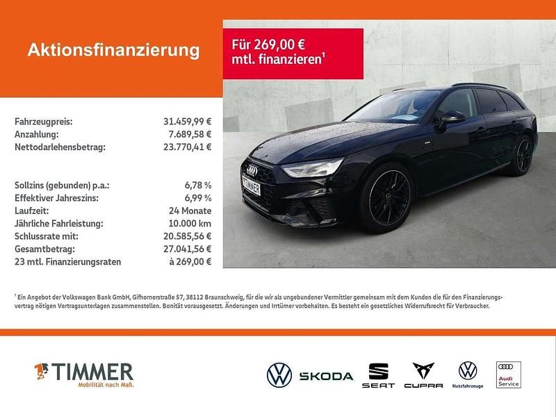 Gebraucht Audi A4 Ambiente 163 PS (119 kW) 2023 Schwarz Limousine