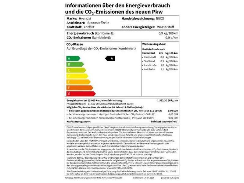 Gebraucht Hyundai Nexo Prime 163 PS (119 kW) 2022 Blau SUV