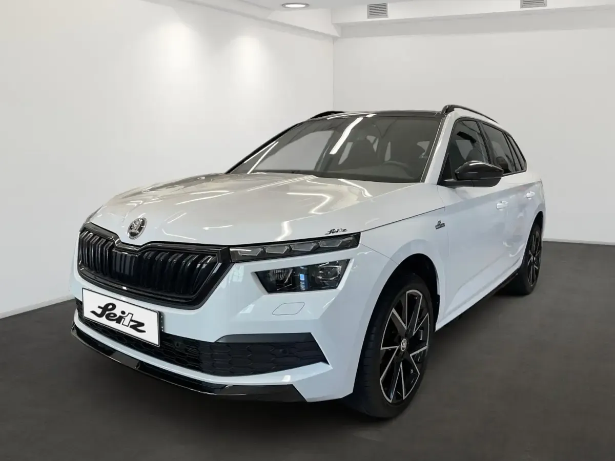 Gebraucht Skoda Kamiq Monte Carlo 150 PS (110 kW) 2022 Moonweiß perleffekt SUV