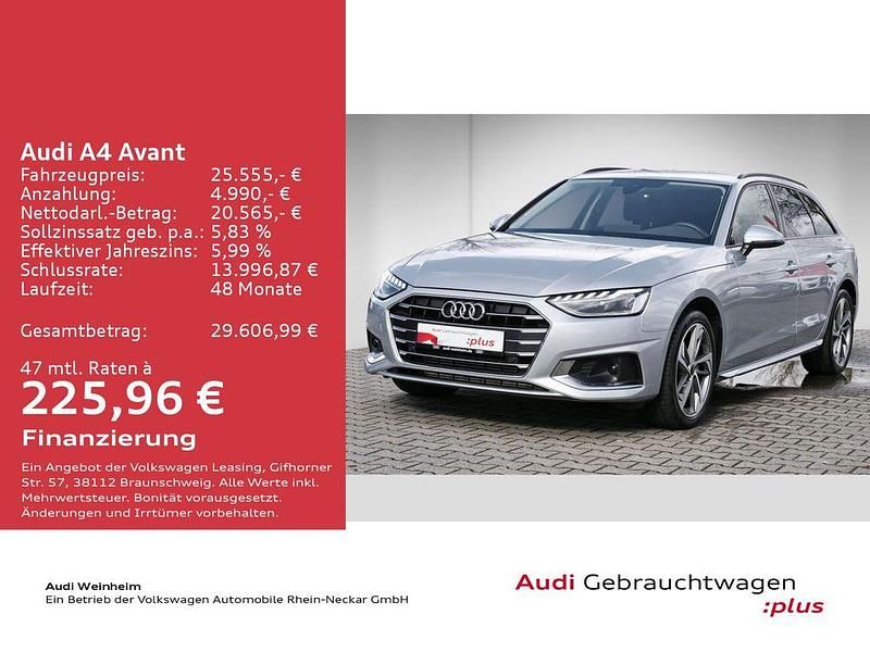 Gebraucht Audi A4 Advanced 150 PS (110 kW) 2023 Silber Kombi