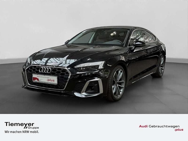 Mythosschwarz metallic Gebraucht 2022 Audi A5 S-Line Coupé | 33.550 € (Superpreis) - Bild 1/4