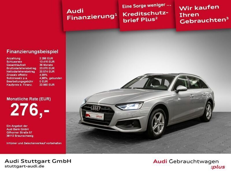 Florettsilber metallic Gebraucht 2022 Audi A4 Design Kombi | 25.840 € (Fairer Preis) - Bild 1/2