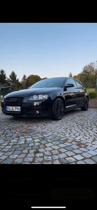 Schwarz Gebraucht 2007 Audi A3 S-Line Coupé | 6.400 € (Fairer Preis) - Bild 1/4