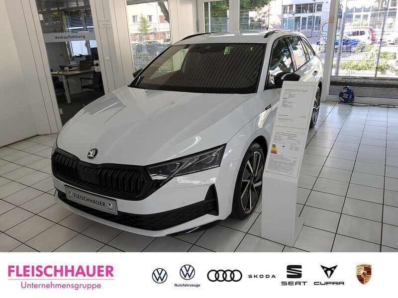 Moonweiss metallic Neu 2025 Skoda Octavia SportLine Kombi | 42.990 € (Teuer) - Bild 1/4