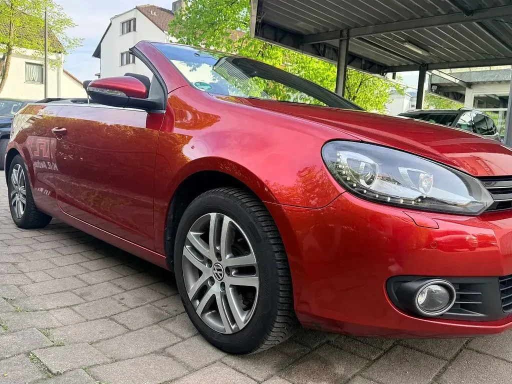 Usata VW Golf 160 CV (117 kW) 2011 Rosso Cabrio