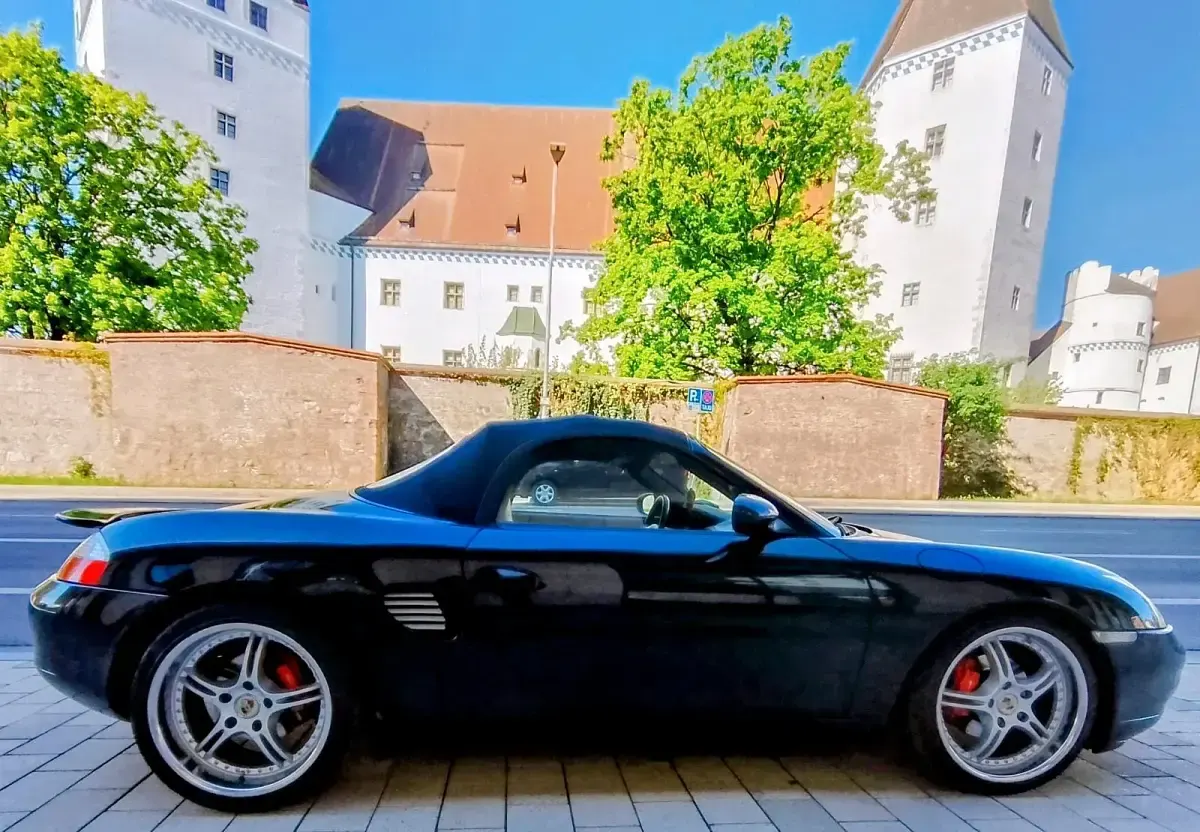 Gebraucht Porsche Boxster 220 PS (161 kW) 2000 Blau Cabrio