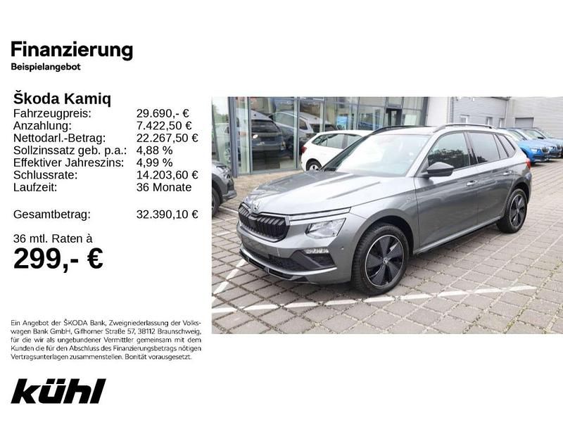 Graphitegrau metallic Gebraucht 2025 Skoda Kamiq Monte Carlo SUV | 29.400 € (Etwas zu teuer) - Bild 1/4