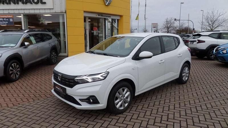 Weiss glacier Gebraucht 2021 Dacia Sandero Comfort Kleinwagen | 12.481 € (Guter Preis) - Bild 1/4