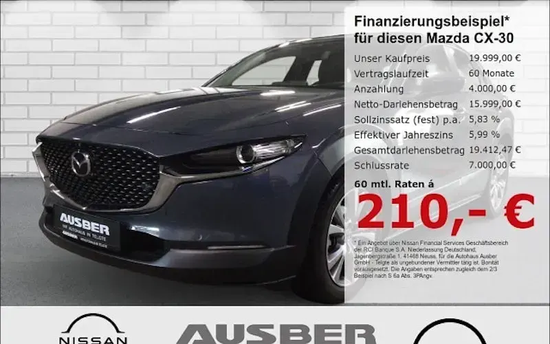 Gebraucht Mazda CX-30 Selection 122 PS (89 kW) 2021 Grau SUV