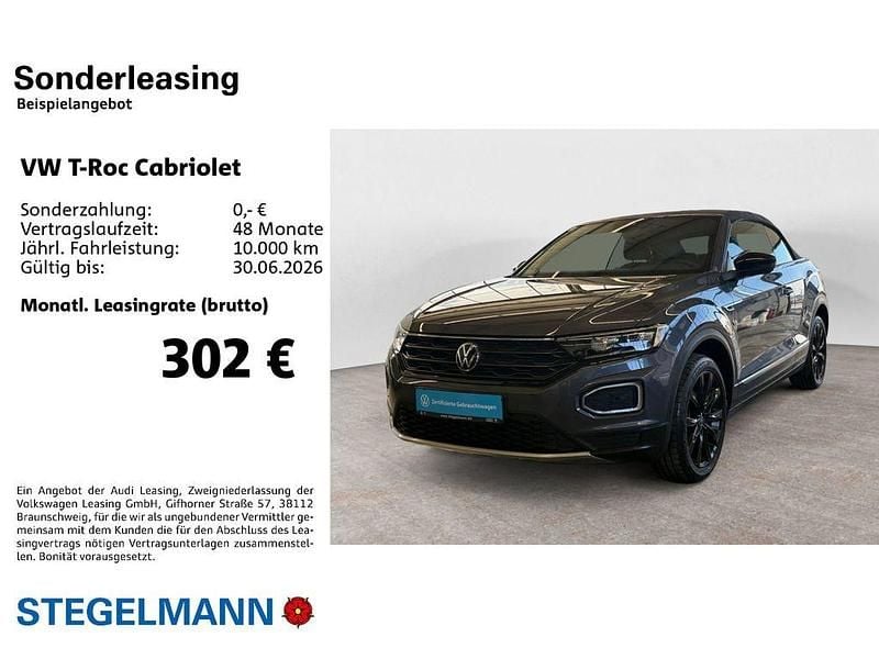Gebraucht VW T-Roc Cabriolet Style 150 PS (110 kW) 2021 Grau Cabrio
