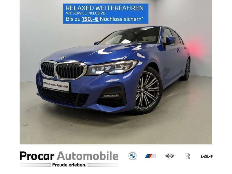 M portimao blau metallic Gebraucht 2020 BMW 330 Shadowline Limousine | 33.980 € (Fairer Preis) - Bild 1/3