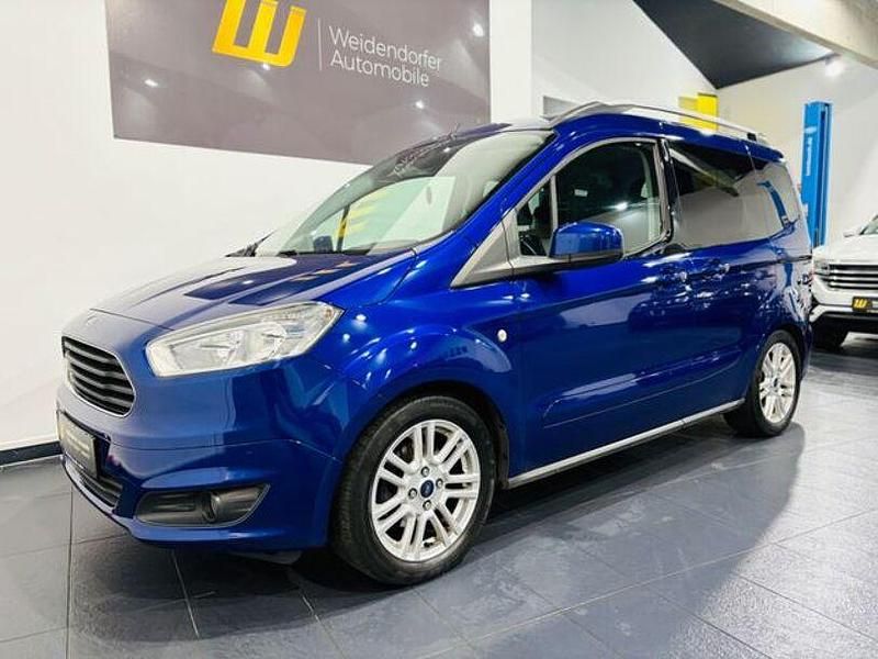 Blau Gebraucht 2015 Ford Tourneo Courier Titanium Van / Kleinbus | 7.100 € (Fairer Preis) - Bild 1/4