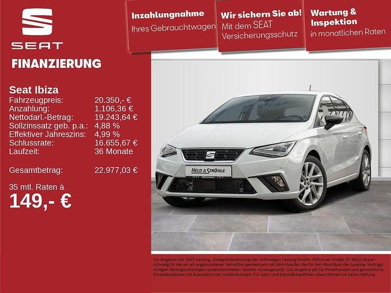 Nevada weiß metallic Gebraucht 2024 Seat Ibiza FR Limousine | 20.350 € (Guter Preis) - Bild 1/4