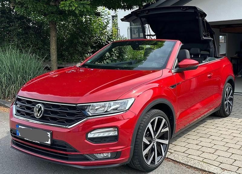 Rot Gebraucht 2020 VW T-Roc Cabriolet R-line Cabrio | 23.300 € (Guter Preis) - Bild 1/4