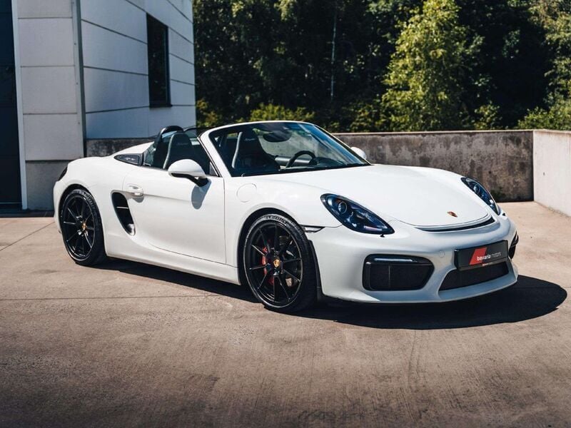 Weiß Gebraucht 2016 Porsche Boxster Spyder Cabrio | 89.900 € (Guter Preis) - Bild 1/4