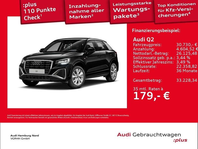 Gebraucht Audi Q2 S-Line 150 PS (110 kW) 2025 Schwarz SUV