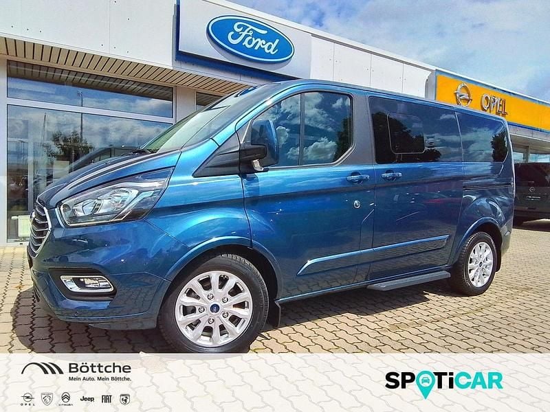 Chromablau metallic Gebraucht 2023 Ford Tourneo Custom Titanium X Van / Kleinbus | 41.990 € (Superpreis) - Bild 1/4