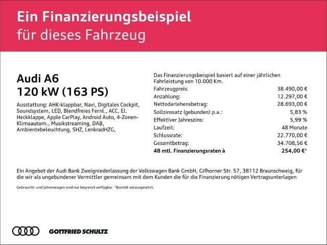 Second-hand Audi A6 Sport 163 CP (119 kW) 2024 Negru Break