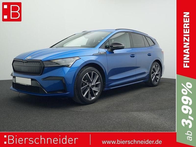 Blau Gebraucht 2021 Skoda Enyaq iV SportLine SUV | 30.950 € (Fairer Preis) - Bild 1/3