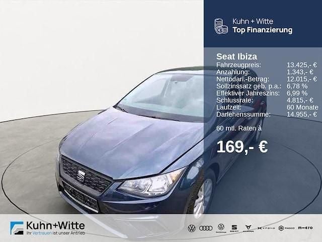 Grau Gebraucht 2021 Seat Ibiza Style Kleinwagen | 13.425 € (Fairer Preis) - Bild 1/3