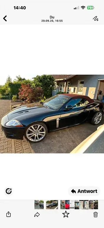 Gebraucht Jaguar XKR 416 PS (305 kW) 2007 Schwarz Cabrio