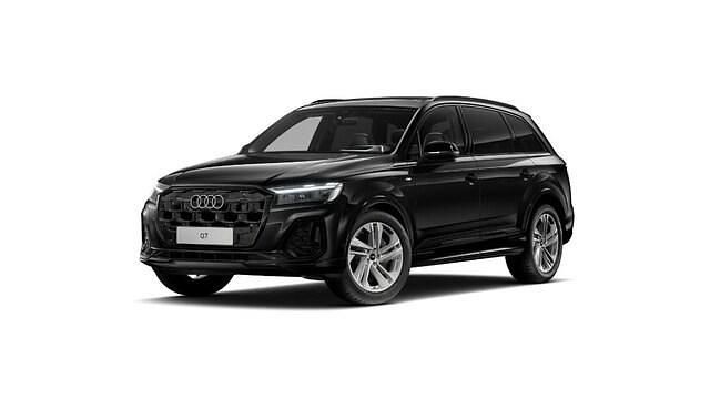 Mythosschwarz metallic Gebraucht 2025 Audi Q7 S-Line SUV | 70.890 € (Superpreis) - Bild 1/4