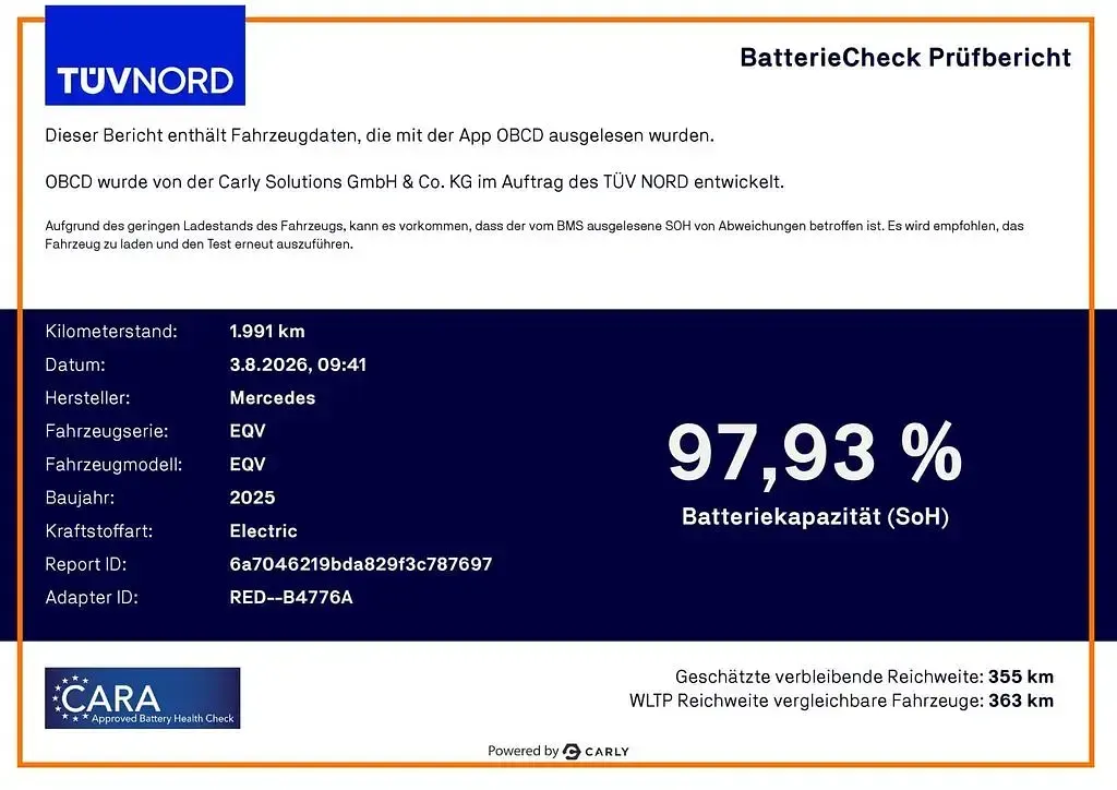 Gebraucht Mercedes EQV300 150 kW (204 PS) 2025 Blau Van / Kleinbus