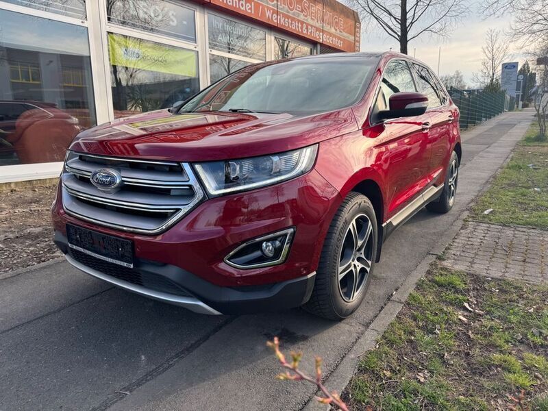 Rot Gebraucht 2017 Ford Edge Titanium SUV | 15.900 € (Superpreis) - Bild 1/4
