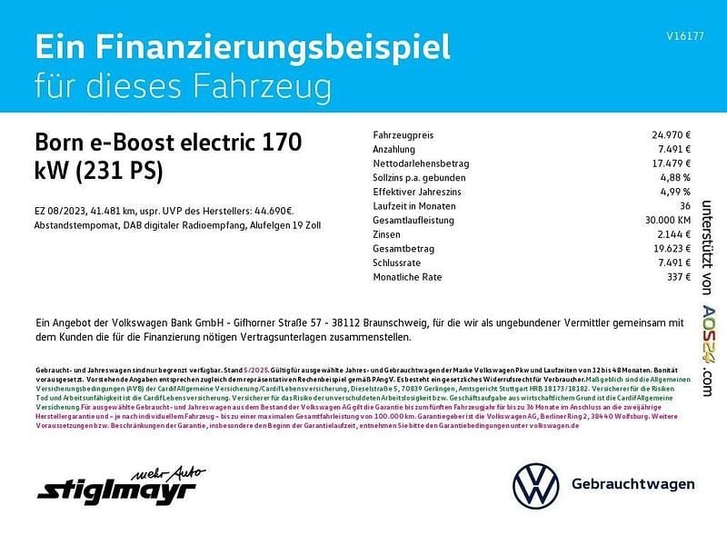 Gebraucht Cupra Born e-Boost 169 kW (231 PS) 2023 Quasargrau Kleinwagen