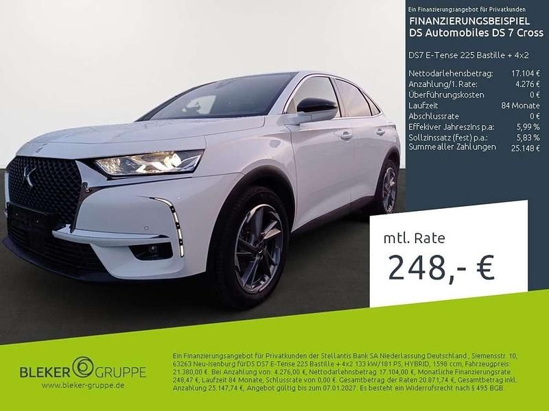 Weiß Gebraucht 2022 DS Automobiles DS7 Crossback Bastille Plus SUV | 21.380 € (Fairer Preis) - Bild 1/3