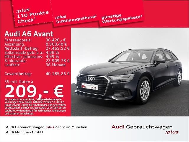 Firmamentblau metallic Gebraucht 2023 Audi A6 Ambiente Kombi | 35.387 € (Guter Preis) - Bild 1/2