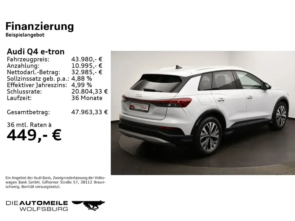Gebraucht Audi e-tron Ambiente 210 kW (286 PS) 2025 Gletscherweiß metallic (metallic) SUV