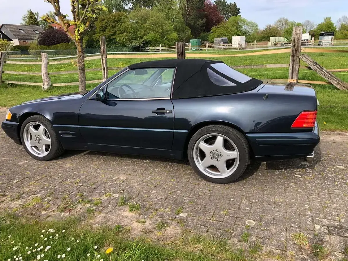 Gebraucht Mercedes SL500 AMG 320 PS (235 kW) 1998 Blau Cabrio