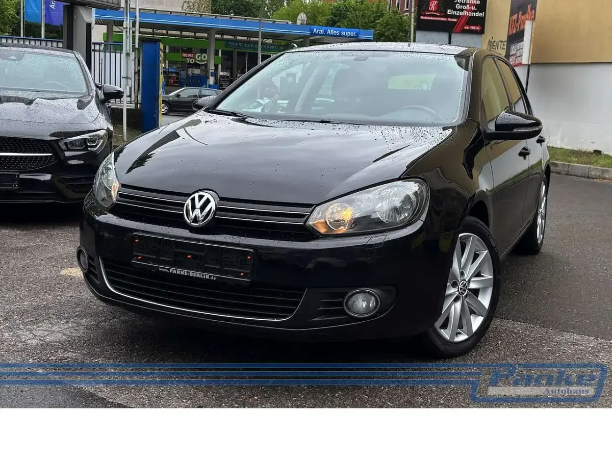 Gebraucht VW Golf VI Highline 122 PS (89 kW) 2010 Schwarz Kleinwagen